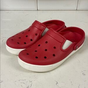 CROCS CITILANE CLOG - Red 201831 Mules Unisex Women’s 7 Men’s 5